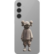 Dali Design Samsung Galaxy S24 Uyumlu Şeffaf Kılıf No Face 3 Tasarımlı