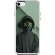 Dali Design iPhone 7 Uyumlu Şeffaf Kılıf No Face 1 Tasarımlı