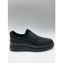 Tagy Hakiki Deri Siyah Bağcıksız Ithal Taban Erkek Ayakkabı C-85363147TGY