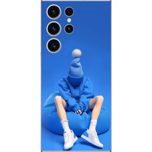 Dali Design Samsung Galaxy S23 Ultra Uyumlu Şeffaf Kılıf No Face 5 Tasarımlı