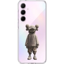 Dali Design Samsung Galaxy A55 Uyumlu Şeffaf Kılıf No Face 3 Tasarımlı