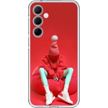 Dali Design Samsung Galaxy A35 Uyumlu Şeffaf Kılıf No Face 7 Tasarımlı