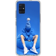 Dali Design Samsung Galaxy A51 Uyumlu Şeffaf Kılıf No Face 5 Tasarımlı