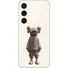 Dali Design Samsung Galaxy S23PLUS Uyumlu Şeffaf Kılıf No Face 3 Tasarımlı