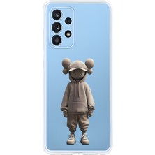 Dali Design Samsung Galaxy A52 Uyumlu Şeffaf Kılıf No Face 3 Tasarımlı