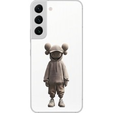 Dali Design Samsung Galaxy S22PLUS Uyumlu Şeffaf Kılıf No Face 3 Tasarımlı