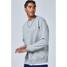 Nike Sportswear Crew Sweat Cotton Pamuklu Sweatshirt Gri