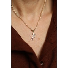 Yenigün Kuyumculuk 14 Ayar Altın Taşlı Couple Kolye