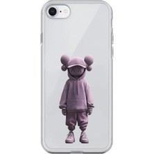 Dali Design iPhone 7 Uyumlu Şeffaf Kılıf No Face 4 Tasarımlı