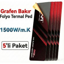 JEYI M.2 2280 SSD M.2 Grafen-Bakır Folyo M.2 Heatsink Termal Ped