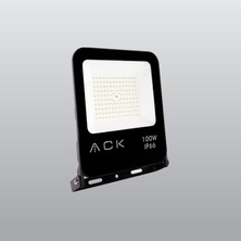 Kassel Aydınlatma Ack 100W LED Projektör Bahçe Açık Alan Tabela Aydınlatması 3000K Günışığı
