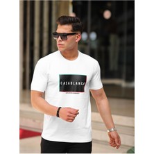 Comstar Erkek Slim Fit T-Shirt Casablanca