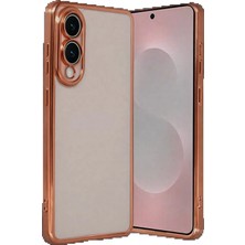 TeknoBaran CPT83 Samsung Galaxy S25 Edge Lensli Silikon - Çöl Titanyum