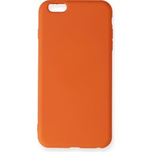 Pazarcan Iphone 6 Kılıf Nano Içi Kadife Silikon - Turuncu