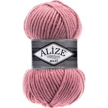 Alize Süperlana Maxi 5 Adet 204 Pastel Gül Rengi El Örgü Ipliği