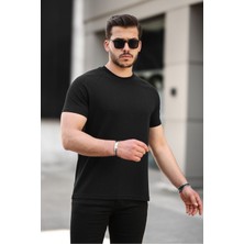 Comstar Erkek Kendinden Çizgili Slim Fit T-Shirt