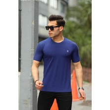 Comstar Erkek H Nakış Desenli Oversize Tshirt