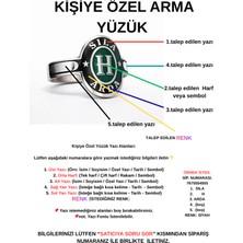 MiraveLux 925 Ayar Yüzük Erkek & Kadın Kişiye Özel Arma Yüzük Model