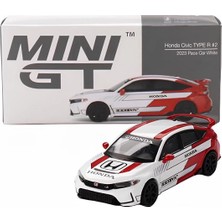S'82 Mini Gt 1/64 Honda Civic Type R #2 2023 Pace Car White