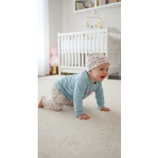 Kidzes Yenidoğan Desenli 3 Parça Hastane Çıkışı Zıbın Takımı Kız-Erkek