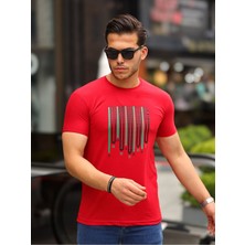 Comstar Baskılı Sıfır Yaka T-Shirt