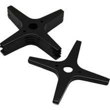 Go İthalat 5 Adet Siyah Artı Model Cezvelik Ocak Küçültücü Emaye (5250)