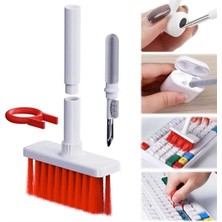 Go İthalat Çok Amaçlı Kırmızı Hassas Fırça Başlıklı  Bilgisayar Laptop Temizleme Fırçası (5250)