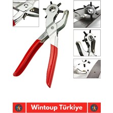 S'82 Özel Üretim Yüksek Kaliteli Delik Uç Açıcı Ayarlanabilir 6 Farklı Uçlu Metal Kemer Delme Pensesi