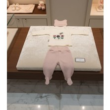 Kidzes Yenidoğan Desenli 3 Parça Hastane Çıkışı Zıbın Takımı Kız-Erkek