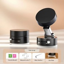 Marsilyan- Mıknatıslı Katlanabilir Telefon Tutucu - Torpido ve Cam Uyumlu