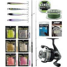 Yek Outdoor Yekoutdoor Fireworm Lrf Seti Okuma Wave Up Spin 165CM 3-14GR 2 Parça Olta Kamışı&okuma Revenger Rv-25 Fd Olta Makinesi