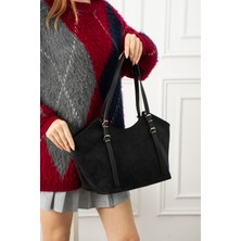 Valu Accessorize Kadın Toka Detaylı Fermuarlı Oval Omuz ve Kol Çantası Vina