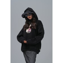 Javem Not All Wounds Are Visible Oversize Sweatshirt Unisex Siyah