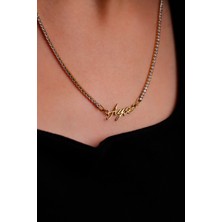 Silvesra Kişiye Özel Isimli 925 Ayar Gümüş Su Yolu Kolye (Uzunluk Varyantlı)