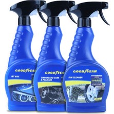 Motorx Goodyear Tüm Araçlara Özel 3\'lü Cila Bakım Seti