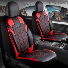 Mk Express Mk -Bmw 3 Serisi 316 Uyumlu Deri Oto Koltuk Kılıfı 5 Li Set Classy Serisi Siyah Kırmızı Renk