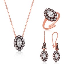 Gumush Gümüş Elmas Montür Bayan Set