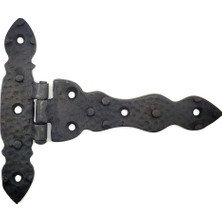 Ayder Timya Antika Tarz Dekoratif Pirinç Kuyruklu Düğmeli Menteşe No2 - 138x167 mm, Oksit TG/Tmya1395 217409