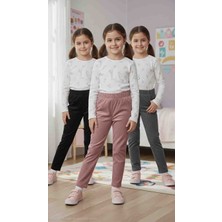 Özsa 3 Lü Fitilli Kadife Kız Çocuk Tayt