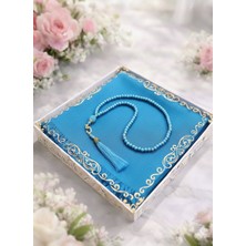 Begün Hediyelik, Mevlütlük, Çeyizlik, Gelin Bohçası Flamlı Namaz Örtüsü Cam Inci Tesbih Seti