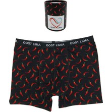 GOST LİRİA -  Pepper Desenli Erkek Boxer