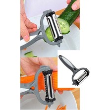 Marsilyan 3 Fonksiyonlu Rende Soyacak – Tırtıklı -Dalgalı- Chips Kesici Döner Başlıklı Turbo Soyacak