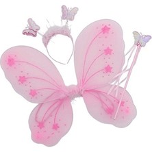 Marsilyan Gösteri Kelebek Kanadı (3 Parça)-Pembe