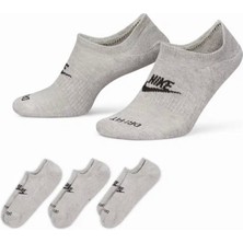 Nike Evryday Plus Cush Footie 3 Çift Unisex Gri Çorap DN3314-063