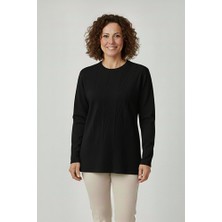 Ravencia Kadın Triko Mevsimlik Soğuk Iplik Bisiklet Yaka Genç Anne Kazak