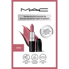 M.A.C Syrup 3 G Lustreglass Sheer-Shine Kolay Uygulanan Parlak Bitişli Ruj