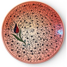 İzge Lale Desen Dekoratif Tabak (28X 28 Cm)