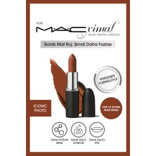M.A.C Iconıc Photo Silky Matte Lipstick Nemlendirme Etkili Yoğun Renk Sağlayan Ruj