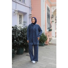 Nisum Moda Kare Desenli Pamuk Triko Takım