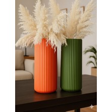 Heryerden Konik Vazo ( Dekoratif Plastik Vazo ) 20 cm Plastik Vazo